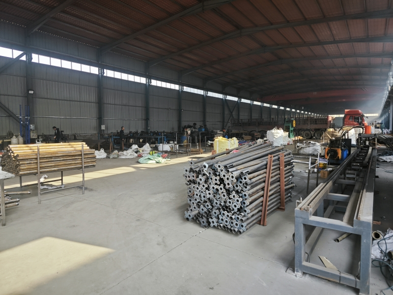 A empresa de andaimes